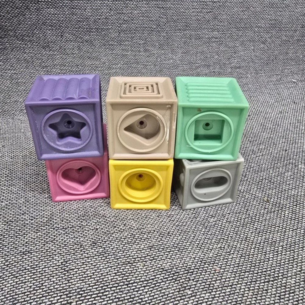 Silicone Sensory Blocks Baby Sorter Toys OS Multicolor Good Montessori